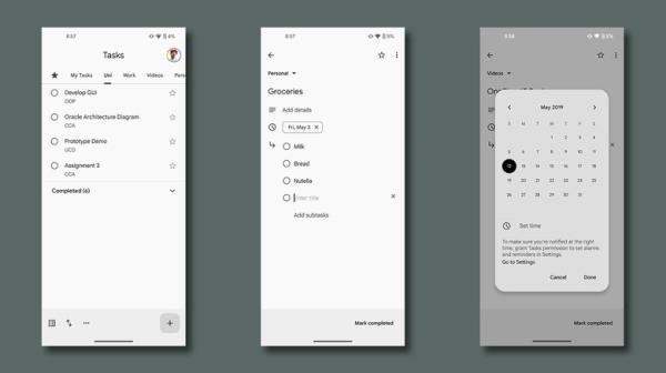 Google Tasks app on Android